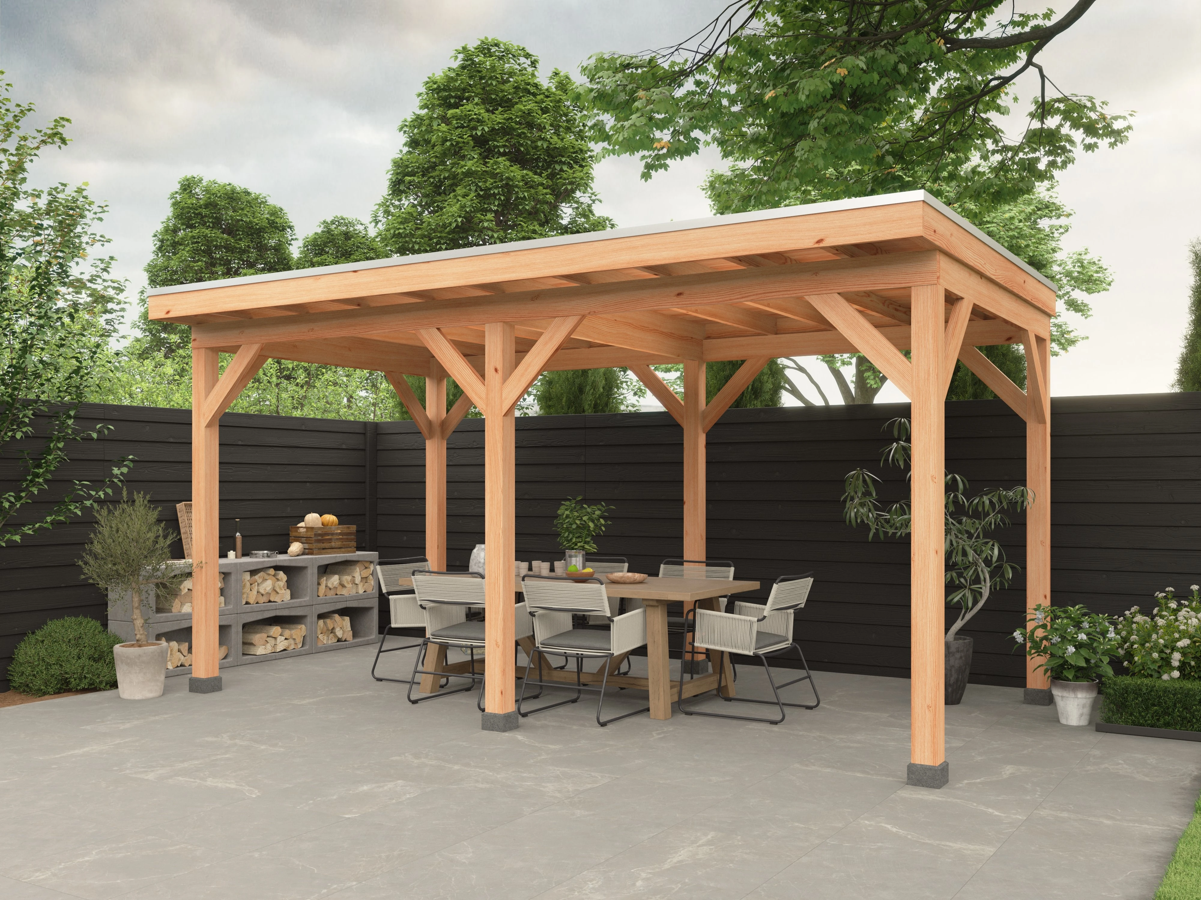 Douglas overkapping, 500 x 250, Westwood Comfort - Afbeelding 2